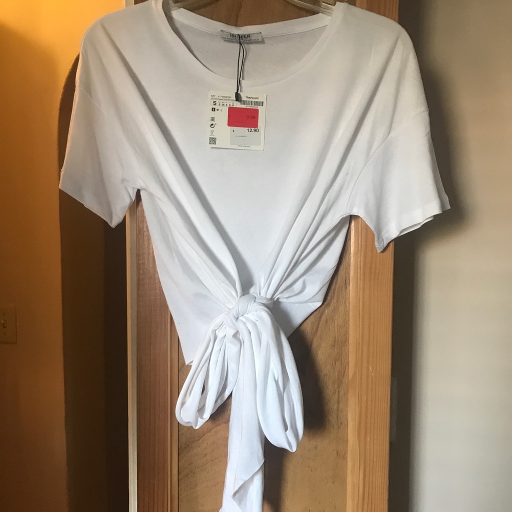 Zara tie crop top